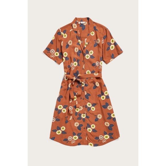 Bridge & Burn The Sofia Shirt Midi Dress Floral Printed Buttondown XL NEW 283386 - Picture 1 of 9